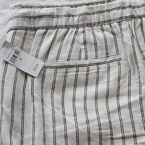 NWT Small Gap Linen "Easy Pant" - Mid Rise, Ankle Length, Loose Fit, Tapered Leg - Picture 4 of 6